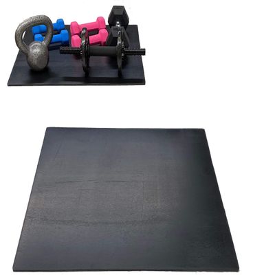JCCS Floor mats for Exercise Equipment Rubber Flooring for Home Gym Gym mats for Home Weight Lifting Workout mats for Home Gym Extra Thick Garage mats for Floor ((9) Tile, Dumbell Rack Tile)