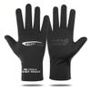 Lightweight Silk Summer Gloves Non-Slip Outdoor Sports Driving Cycling Gloves Winter Warm Running Glove Liner Sun UV Protection Fishing Gloves for Women Men (Black, Full Fingers without touchscreen) view 1