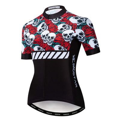 JPOJPO Womens Cycling Jersey,Bike Shirt Quick-Dry Breathable Reflective S-2XL Tops