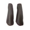 UPANBIKE Bike Grips Ergonomic Design Handmade Sewing Push On Leather Handlebar Grips (Coffee/Long) view 1