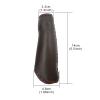 UPANBIKE Bike Grips Ergonomic Design Handmade Sewing Push On Leather Handlebar Grips (Coffee/Long) view 4