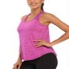 Aeuui Womens Workout Tops for Women Racerback Tank Tops Mesh Yoga Shirts Athletic Running Tank Tops Sleeveless Gym Clothes Dark Purple view 2