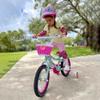 JOYSTAR 18 Inch Girls Bikes Ages 5-8 Years Old Girl 45-52 Inch Children Bicycle with Training Wheels and Hand Brakes Kickstand Kids' Bicycles Blue view 4