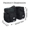 Dreamoon 50L Bike Panniers, Waterproof Bicycle Commuting Bag Saddle Bags with Rain Cover, Bike Rear Seat Bag Carrier with Reflective Trim, Cycling Organizer for Width Less Than 6.3 inches Rack (Black) view 2
