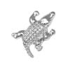 MENDEPOT Silver Tone Novelty Animal Theme Lapel Pin Sea Animal Suit Pin (Crocodile) view 1