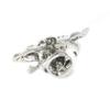 MENDEPOT Silver Tone Novelty Animal Theme Lapel Pin Sea Animal Suit Pin (Crocodile) view 2