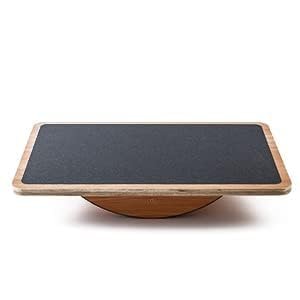 StrongTek Professional Extra Large Wooden Balance Board, Rocker Board for Physical Therapy to Improve Strength & Conditioning, Office Wobble Boards for Standing Desks