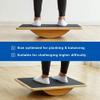 StrongTek Professional Extra Large Wooden Balance Board, Rocker Board for Physical Therapy to Improve Strength & Conditioning, Office Wobble Boards for Standing Desks view 3