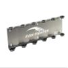 Fish Fighter 6 Fishing Rod Wall Mount, Silver Aluminum, Vertical Rod Holder, Garage Storage view 1