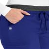 Maevn Matrix Full Heather Elastic Waistband Jogger Scrub Pant (Medium Petite, Galaxy Blue) view 3