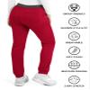 Maevn Matrix Full Heather Elastic Waistband Jogger Scrub Pant (X-Small Petite, Red) view 3
