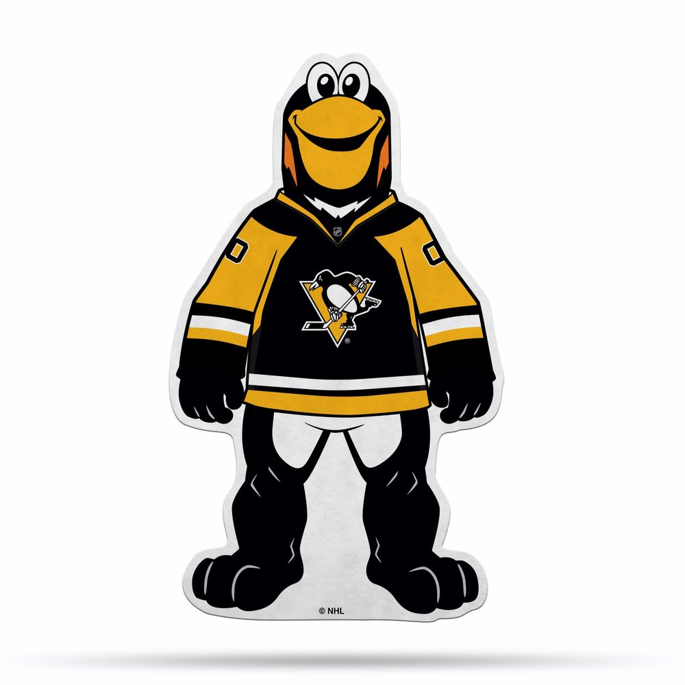 Penguins Shape Cut Mascot Pennant With Header Card SSP7201M Penguins Shape Cut Mascot Pennant With Header Card