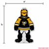 Penguins Shape Cut Mascot Pennant With Header Card SSP7201M Penguins Shape Cut Mascot Pennant With Header Card view 3