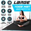 Sensu Large Yoga Mat  6' x 4' x 9mm Extra Thick Yoga Mat for Men and Women  Non-Slip Surface for Extra Grip  Ideal for Hot Yoga, Pilates, Grounding and Meditation at Home or in Studios view 3