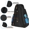 ACOSEN Tennis Bag Tennis Backpack - Large Tennis Bags for Women and Men to Hold Tennis Racket,Pickleball Paddles, Badminton Racquet, Squash Racquet,Balls and Other Accessories (Black) view 3