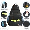 ACOSEN Tennis Bag Tennis Backpack - Large Tennis Bags for Women and Men to Hold Tennis Racket,Pickleball Paddles, Badminton Racquet, Squash Racquet,Balls and Other Accessories (Black) view 4