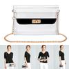 Clear Shoulder purse Chain Strap Crossbody Handbag Fashion PGA Stadium Approved Clear purse with Soft Leather for Women view 1