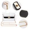 Clear Shoulder purse Chain Strap Crossbody Handbag Fashion PGA Stadium Approved Clear purse with Soft Leather for Women view 4