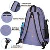 ACOSEN Tennis Bag Tennis Backpack - Large Tennis Bags for Women and Men to Hold Tennis Racket,Pickleball Paddles, Badminton Racquet, Squash Racquet,Balls and Other Accessories (Purple) view 3