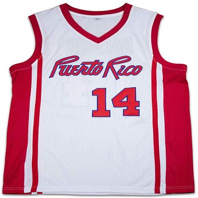Del Toro Benny Dalmau 14 Puerto Rico Basketball Stitch Jersey Basquiat (42) White