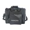PAPAZAU Bowling Bag for Single Ball - Single Ball Tote Bag with Padded Ball Holder - Fits a Single Pair of Bowling Shoes Up to Mens Size 14 (Black) view 1