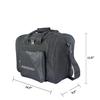 PAPAZAU Bowling Bag for Single Ball - Single Ball Tote Bag with Padded Ball Holder - Fits a Single Pair of Bowling Shoes Up to Mens Size 14 (Black) view 2