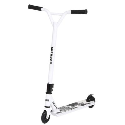WRRAC-Trampolines Portable Kick Scooter Pro Stunt Scooter Freestyle Street Surfer Kick Trick Push Skate Extreme Sports for Adults Boys and Girls Support 220lbs 360 Spin