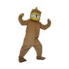 Brown Fish Cartoon Costume Mascot Plush with Mask for Adult Cosplay Party Halloween Dress Up view 1