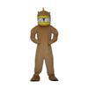 Brown Fish Cartoon Costume Mascot Plush with Mask for Adult Cosplay Party Halloween Dress Up view 2