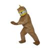 Brown Fish Cartoon Costume Mascot Plush with Mask for Adult Cosplay Party Halloween Dress Up view 3