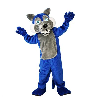 cartoon mascot Blue Wolf Wolfish Costume Adult Cosplay For Party