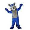 cartoon mascot Blue Wolf Wolfish Costume Adult Cosplay For Party view 1