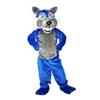 cartoon mascot Blue Wolf Wolfish Costume Adult Cosplay For Party view 3