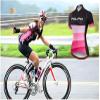 Cycling Jersey Women Bike Short Sleeve with 3 Rear Pockets,Reflective Breathable,Quick Dry S-3XL view 2