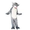 Grey Leopard Panther Cat Lynx Costume Mascot Cartoon For Party