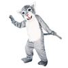 Grey Leopard Panther Cat Lynx Costume Mascot Cartoon For Party view 4