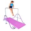 5 Star TD Gymnastics Bar Horizontal Kip Bar w 2x6 Tri Fold Mat Junior Training Adjustable Height Jungle Gym Children Training Monkey Bars Climbing Tower Playground Balance Bar Gymnasts (Purple) view 1