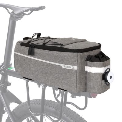 RAYMACE Bike Rear Rack Bag with Tail light, Bike Truck Cooler Bag for Warm or Cold Items
