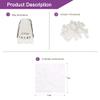 Atitifope Compressed Facial Towels (100 Count) - Disposable Wash Cloths for Travel and Camping (7.9in x 7.9in) view 3