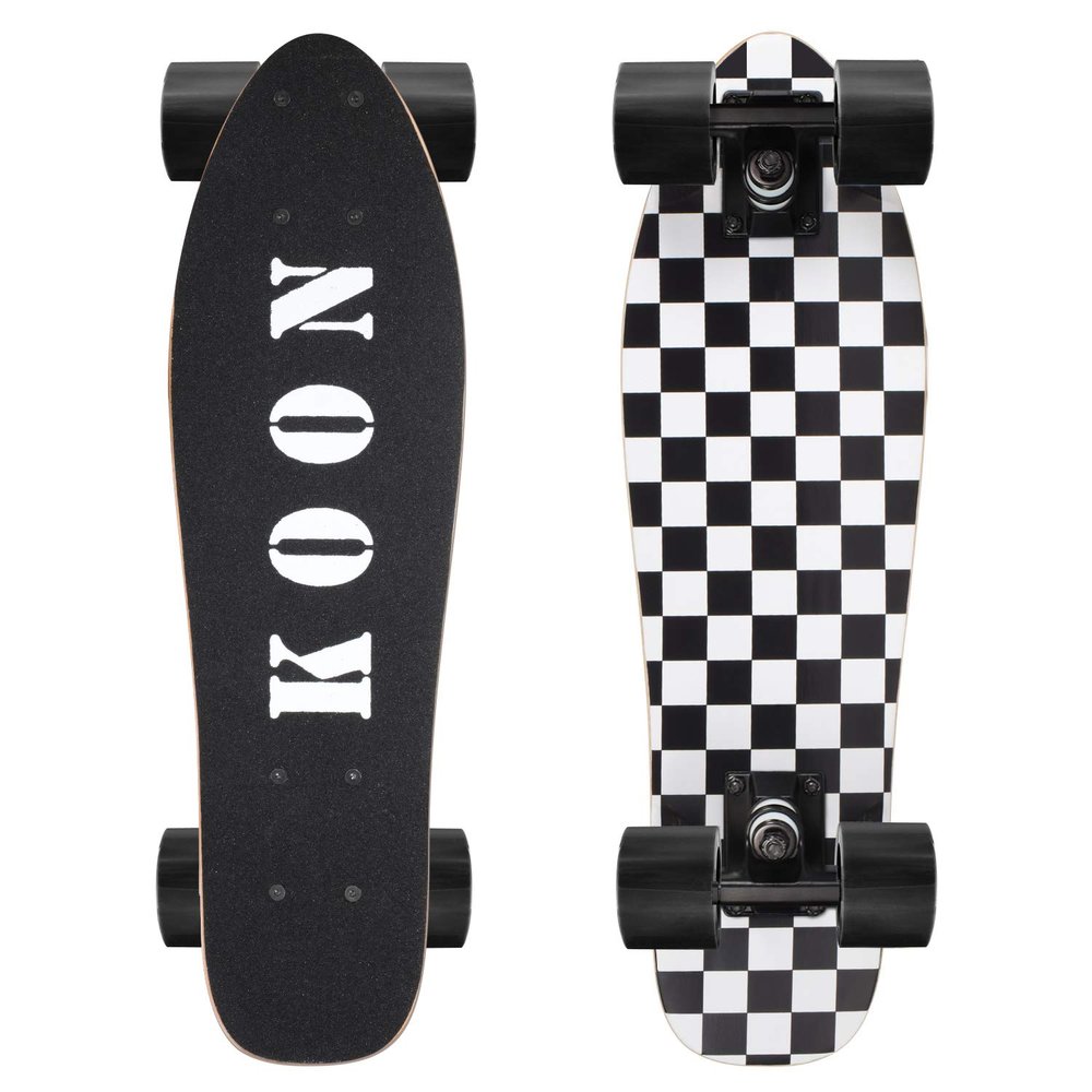 KO-ON Skateboard Complete Skateboards 27 Inch Mini Cruiser Skateboards for Beginners Kids Boys and Girls (Check)