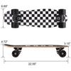 KO-ON Skateboard Complete Skateboards 27 Inch Mini Cruiser Skateboards for Beginners Kids Boys and Girls (Check) view 2