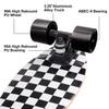 KO-ON Skateboard Complete Skateboards 27 Inch Mini Cruiser Skateboards for Beginners Kids Boys and Girls (Check) view 3