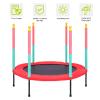 TOYMATE Kids Trampoline with Safety Enclosure Net - 5FT Trampoline for Toddlers Indoor and Outdoor - Parent-Child Interactive Game Fitness Trampoline Toy Gift for Boys and Girls Age 1-8 view 4