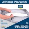 The Friendly Swede XL Sleeping Bag Liner Ultralight - Thin Travel Sheets for Hotel with Full Length Zipper - Camping Sheets & Adult Sleep Sack for Backpacking - Travel Sleeping Bag - Grey (Zipper) view 4