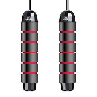 RICHU Skipping Rope,9Feet Tangle-Free with Ball Bearing Cable Speed Rope Adjustable Jump Rope for Exercise Fitness Endurance Training and Fitness Gym (Weight Skip Rope red)