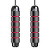 RICHU Skipping Rope,9Feet Tangle-Free with Ball Bearing Cable Speed Rope Adjustable Jump Rope for Exercise Fitness Endurance Training and Fitness Gym (Weight Skip Rope red) view 1