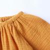 Baby Girls Boys Long Sleeve Tops Shirts +Shorts 2Pcs Outfit Summer Infant Cotton Linen Clothes Sets Yellow view 3