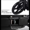 WRRAC-Trampolines Foldable Kick Scooter Two Bare Feet Street Freestyle Stunt Scooter Pro Foot Brake Tricks Push/Kicks Edition Folding Handle Grip Aluminium Deck for Youth Adult view 4