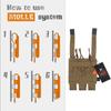 KRYDEX Open Top Triple MP7 MP5 MP9 Magazine Pouches with Molle (Coyote Brown) view 3