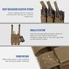 KRYDEX Open Top Triple MP7 MP5 MP9 Magazine Pouches with Molle (Coyote Brown) view 4